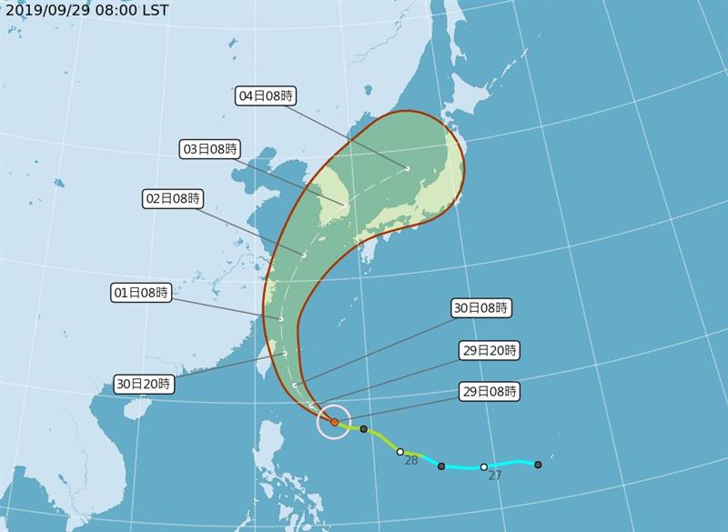 米塔颱風路徑圖