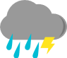 陰短暫陣雨或雷雨